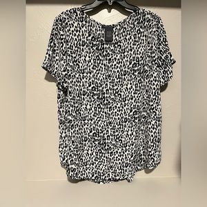 Animal print blouse